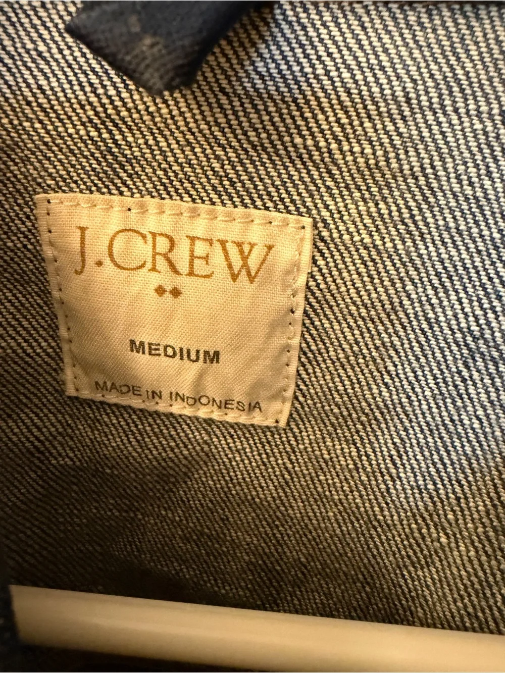 J. Crew Vintage-Style Medium Blue Denim Jacket